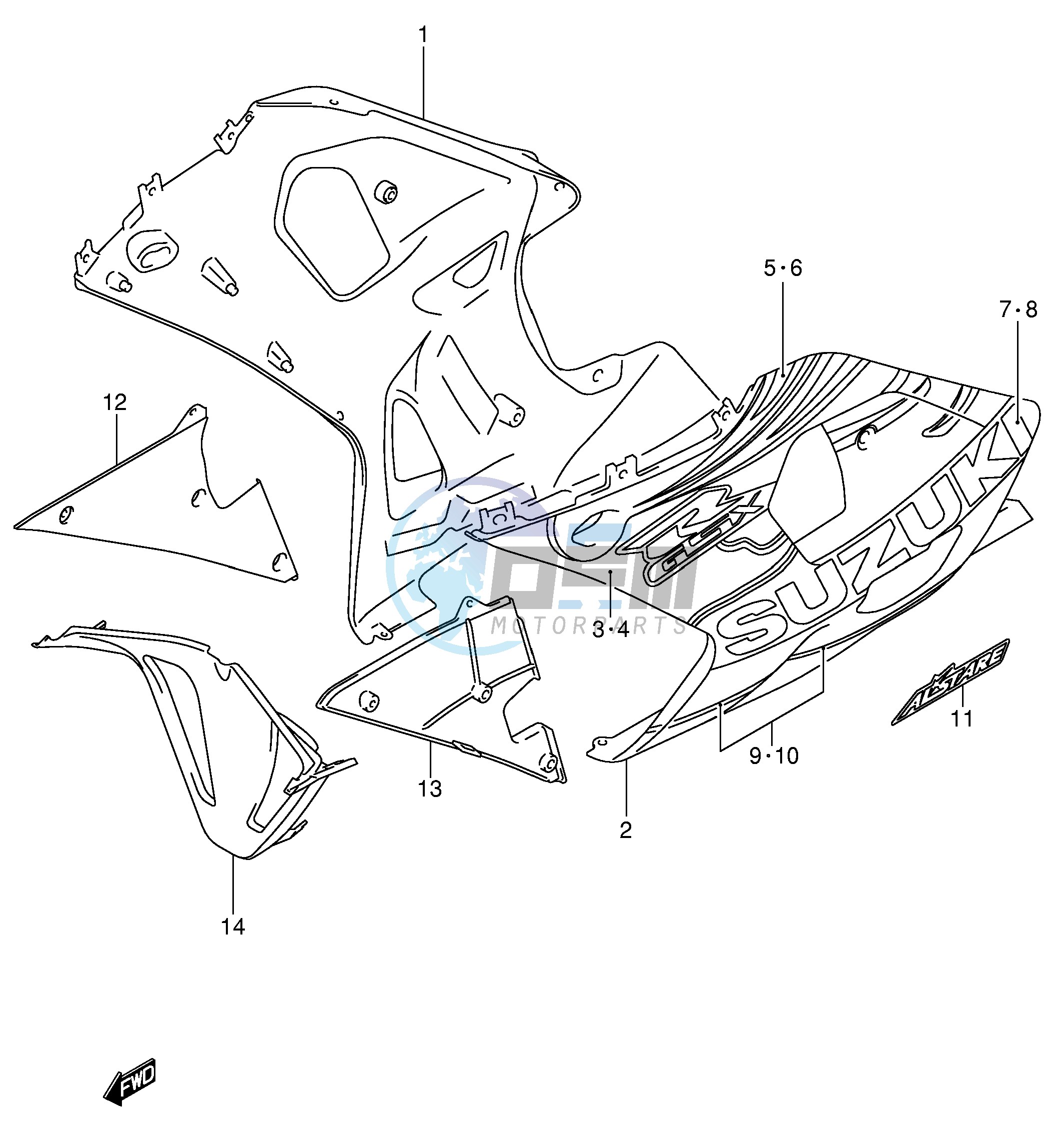 UNDER COWLING (GSX-R600ZK3)