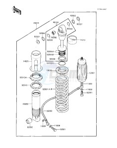 KX 250 C [KX250] (C1) [KX250] drawing SHOCK ABSORBER -- 83 KX250-C1- -