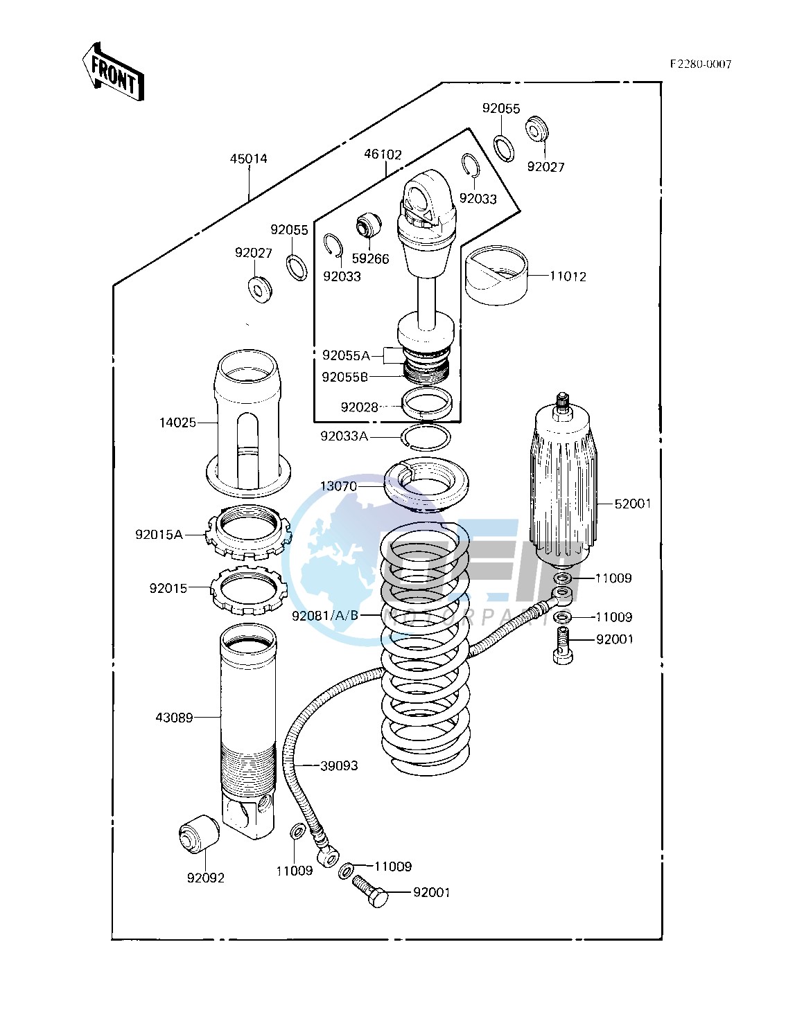 SHOCK ABSORBER -- 83 KX250-C1- -