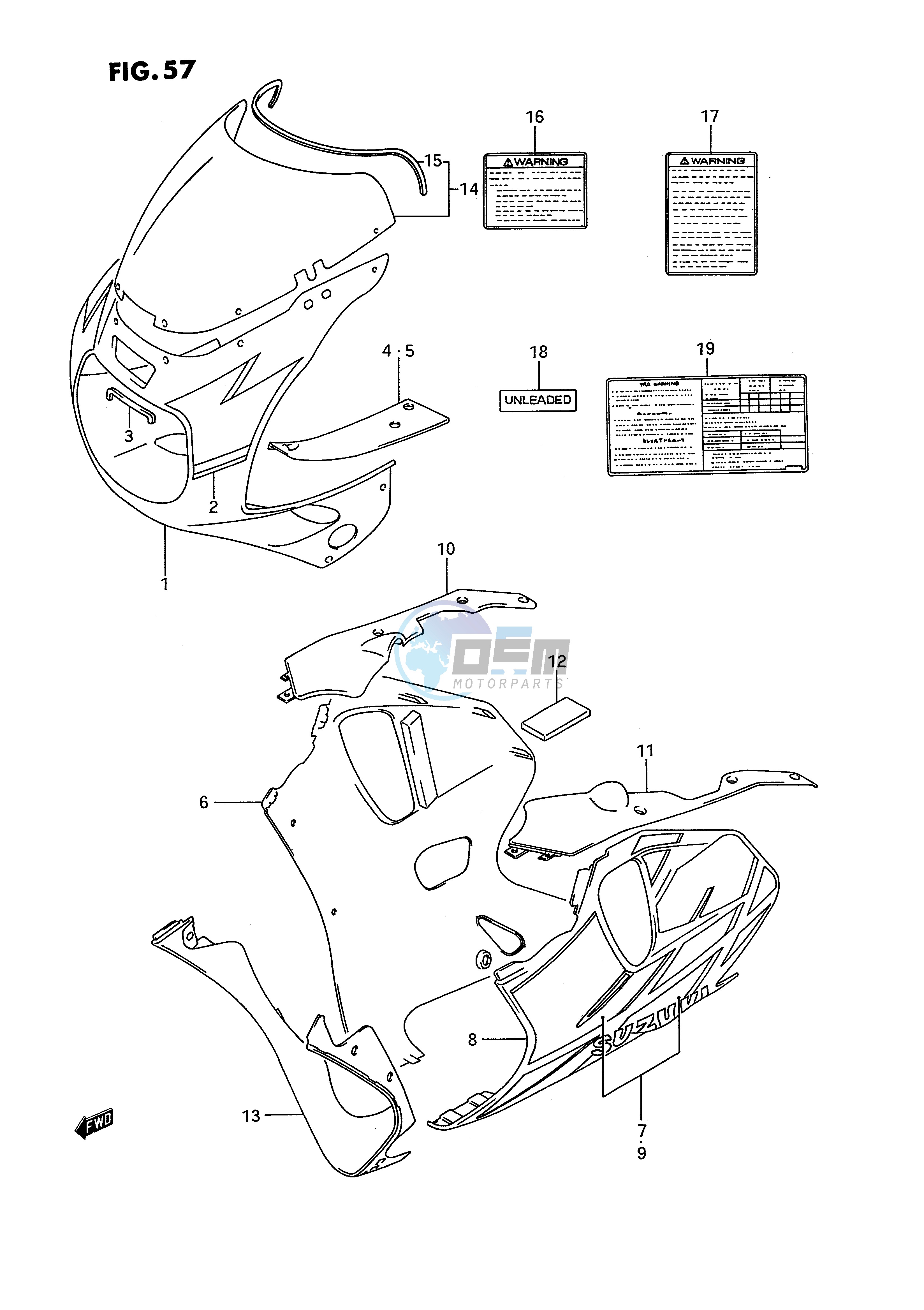 COWLING BODY (MODEL N M18,L97)