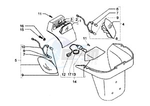 X9 EVOLUTION 250 drawing Tail lamp