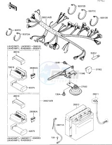 EX 250 F [NINJA 250R] (F2-F4) [NINJA 250R] drawing CHASSIS ELECTRICAL EQUIPMENT