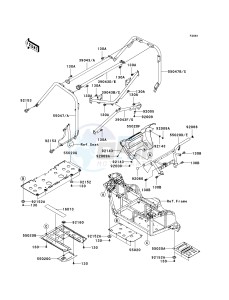 KRF 750 L [TERYX 750 FI 4X4 LE SPORT MONSTER ENERGY] (L9F-L9FA) L9FA drawing GUARDS_CAB FRAME