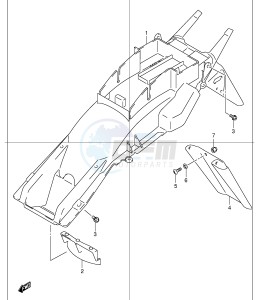 GSF1200 (E2) Bandit drawing REAR FENDER