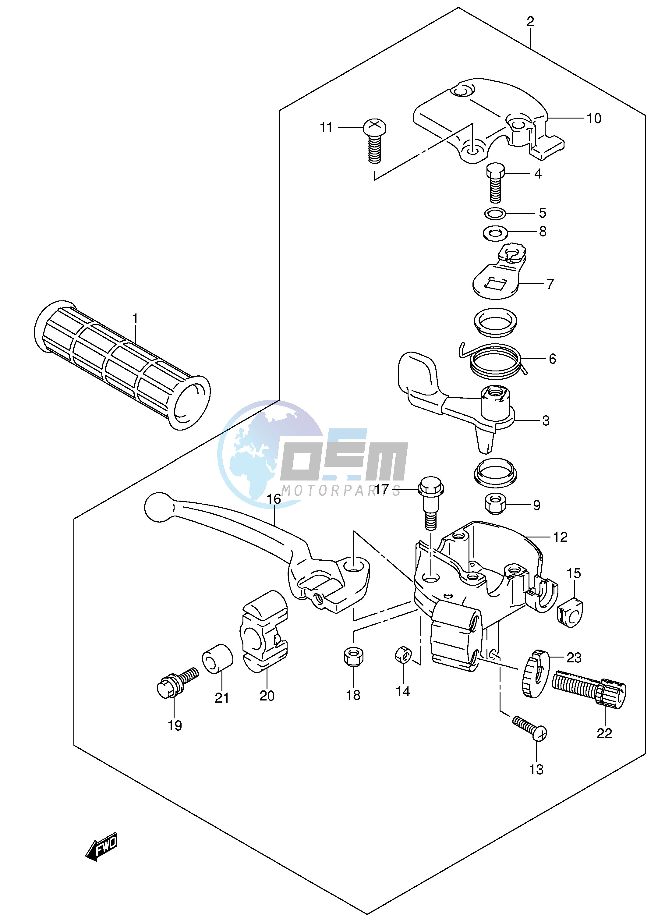 RH HANDLE LEVER