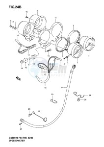 GS500 (P3) drawing SPEEDOMETER - TACHOMETER (GS500FK4 K5 K6)