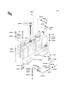 MULE 3010 TRANS 4x4 DIESEL KAF950E8F EU drawing Fuel Tank