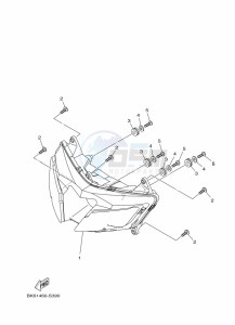 YZF125-A YZF-R125 (BGV2) drawing HEADLIGHT