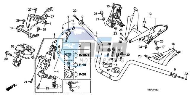 HANDLE PIPE/HANDLE COVER (FJS400D9/FJS400A)