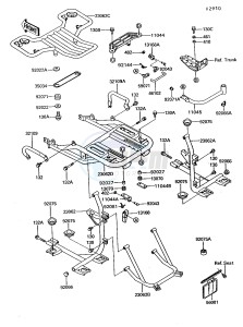 ZG 1200 B [VOYAGER XII] (B6-B9) [VOYAGER XII] drawing ACCESSORY-- TRUNK BRACKET- -