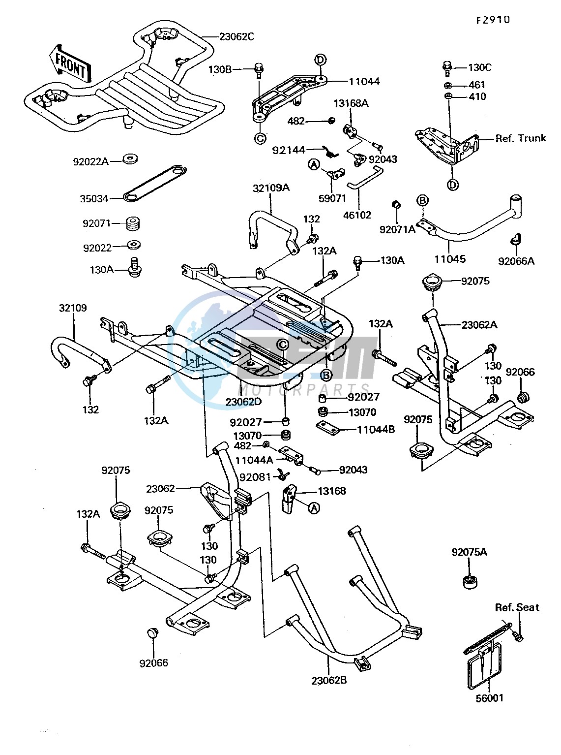 ACCESSORY-- TRUNK BRACKET- -