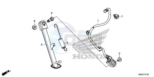 CB500FD CB500F UK - (E) drawing STAND