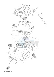 YN50FU NEO'S 4 (2AC9 2AC9 2AC9) drawing FUEL TANK