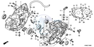 CRF250RB CRF250R ED drawing CRANKCASE