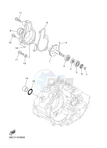 YZ450FX (B917 B918 B919 B919 B91A) drawing WATER PUMP