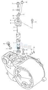 JR50 (P3-P28) drawing CLUTCH COVER - OIL PUMP