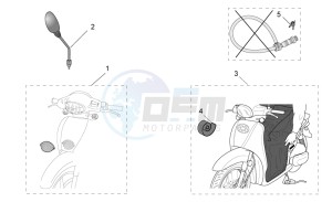 Scarabeo 50 2t e2 (eng. piaggio) drawing Acc. - Various II