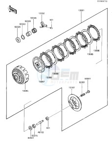 EX 250 E [NINJA 250R] (E1-E2) [NINJA 250R] drawing CLUTCH