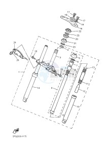 PW50 (2SA5 2SA6) drawing FRONT FORK