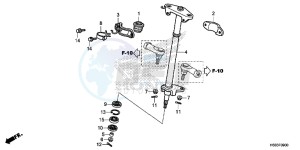 TRX250TMG TRX420 Europe Direct - (ED) drawing STEERING SHAFT