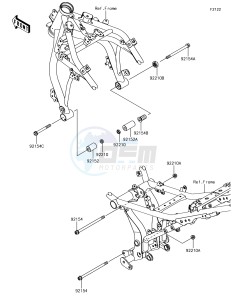 NINJA 650 EX650KHF XX (EU ME A(FRICA) drawing Engine Mount