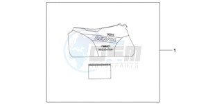 CBR1000RRA Australia - (U) drawing INDOOR BODY COVER