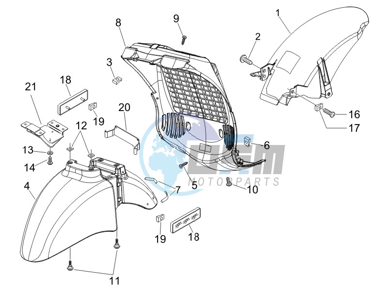 Wheel housing - Mudguard