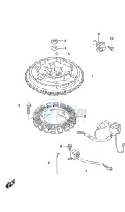 DF 25A drawing Magneto Electric Starter