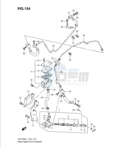 VLR1800 drawing REAR MASTER CYLINDER