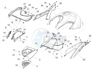 SHIVER 900 ABS (APAC) drawing Side fairing