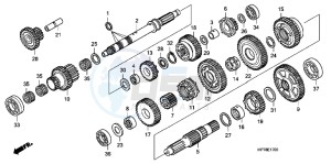 CB650FAG CB650F 6ED drawing TRANSMISSION