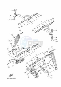 YFM700FWAD YFM70GPHK (B4FJ) drawing FRONT SUSPENSION & WHEEL