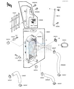 KX 80 N [BIG WHEEL] (N1) [BIG WHEEL] drawing RADIATOR