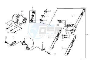 ATTILA - 150 cc drawing FRONT FORK