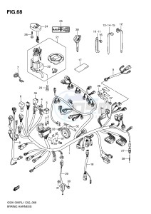 GSX1300R (E2) Hayabusa drawing WIRING HARNESS (GSX1300RL1 E51)