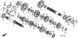 XL700VB drawing TRANSMISSION