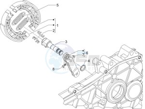 Zip 50 2T drawing Rear brake - Brake jaw