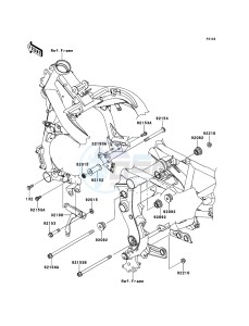 ER-6f ABS EX650D9F GB XX (EU ME A(FRICA) drawing Engine Mount