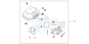 CBF600NA drawing TOP BOX 45L