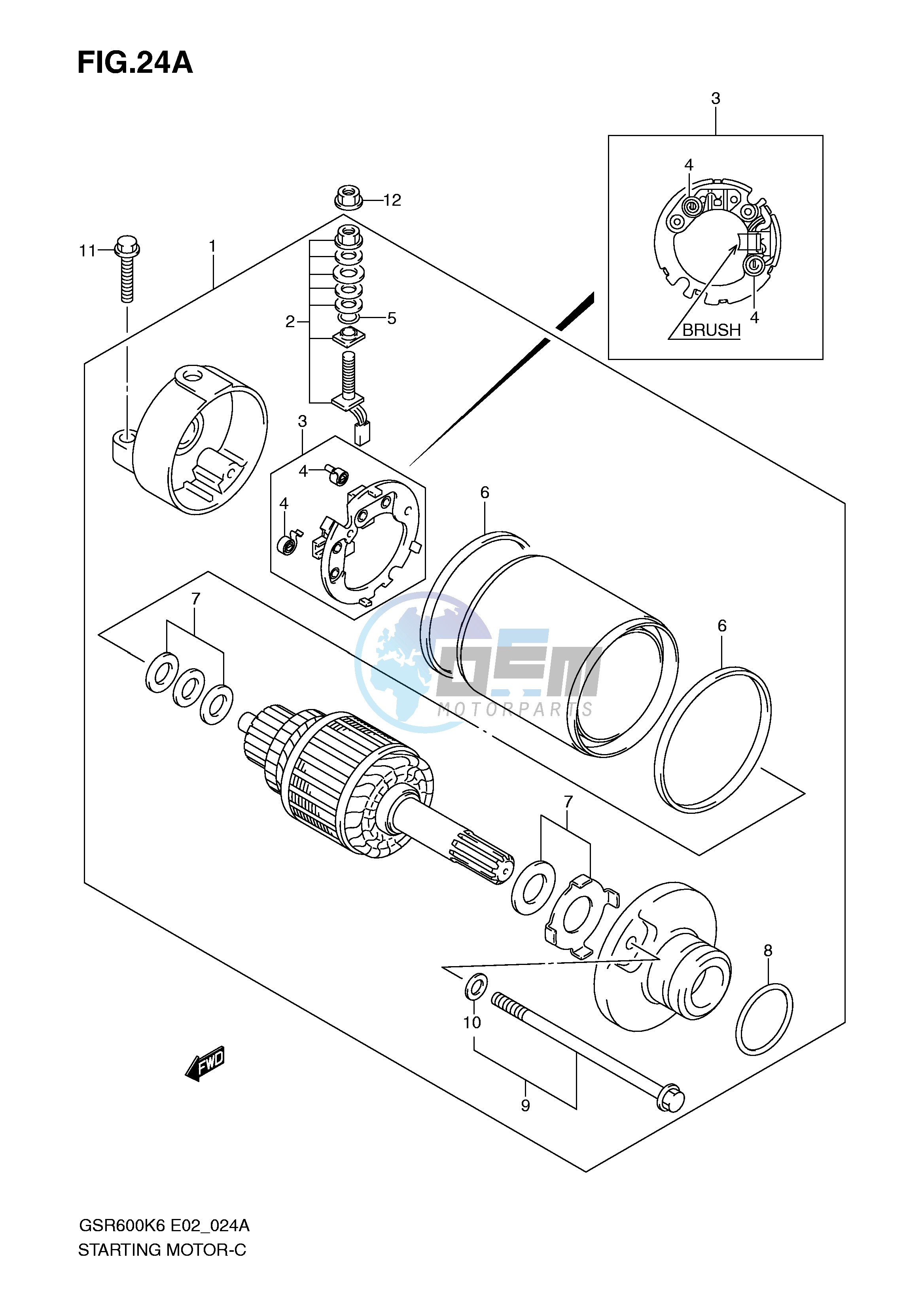 STARTING MOTOR (MODEL K8 K9 L0)