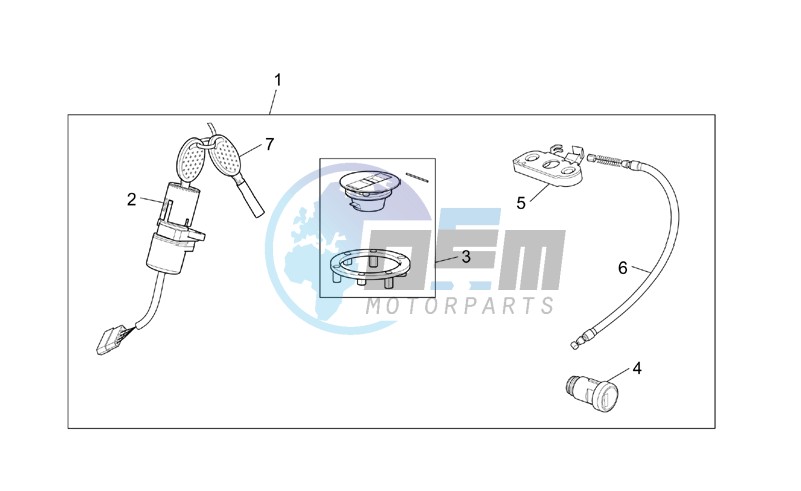 Lock hardware kit