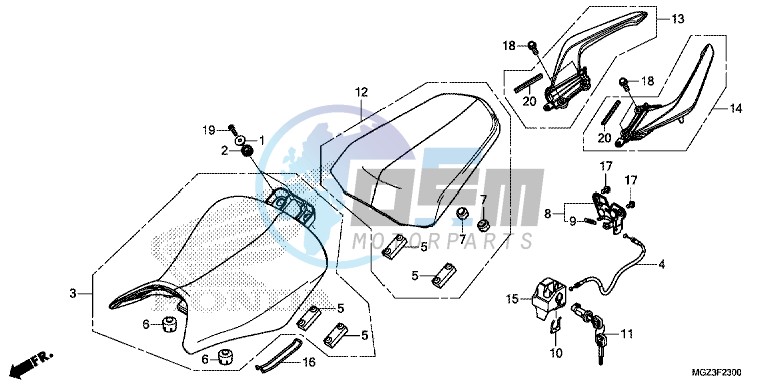 SEAT/REAR GRIP