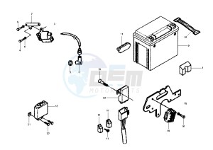 X9 EVOLUTION 125 drawing Battery