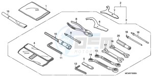 VFR800A9 UK - (E / ABS MME TWO) drawing TOOLS