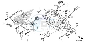 VT750C2BE Shadow - VT750C2B-E UK - (E) drawing RIGHT CRANKCASE COVER (VT750CS/ C2B/ C2S/ C)