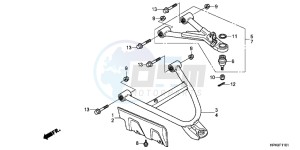 TRX420FPMB drawing FRONT ARM (4WD)