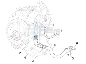 X Evo 125 Euro 3 (UK) drawing Secondary air box