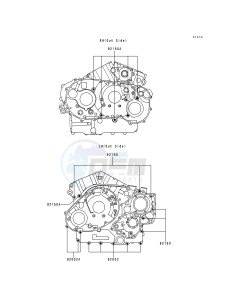 VN 1500 L [VULCAN 1500 NOMAD FI] (L1) [VULCAN 1500 NOMAD FI] drawing CRANKCASE BOLT PATTERN