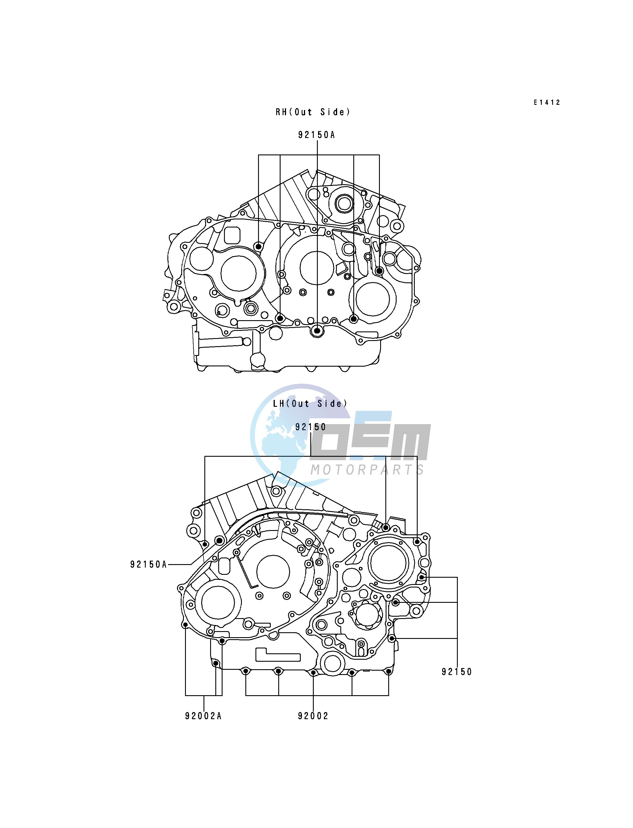 CRANKCASE BOLT PATTERN