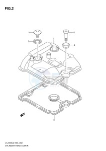 LT-Z400 (E33) drawing CYLINDER HEAD COVER